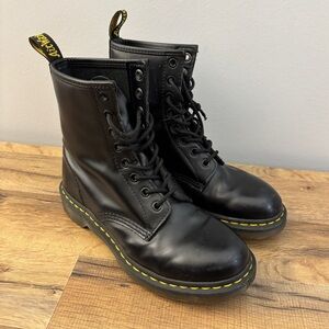 Dr. Martens 1460 Nappa Leather Lace Up Boots Black Women’s